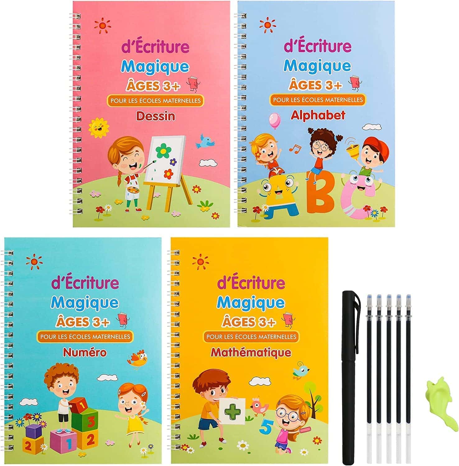 Cahier magique d'apprentissage d'écriture pour enfant 