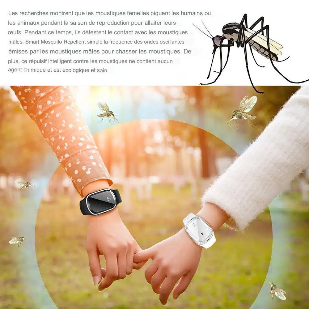 Bracelet Montre anti moustique