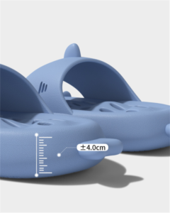 Sandales de bain requin anti-dérapantes avec drainage pour douche et piscine