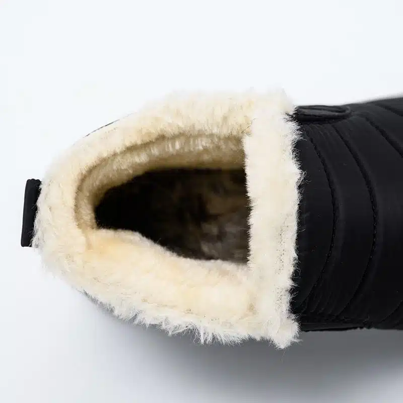 Cálidos zapatos de invierno con piel