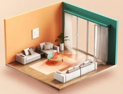 Calefactor eléctrico móvil silencioso