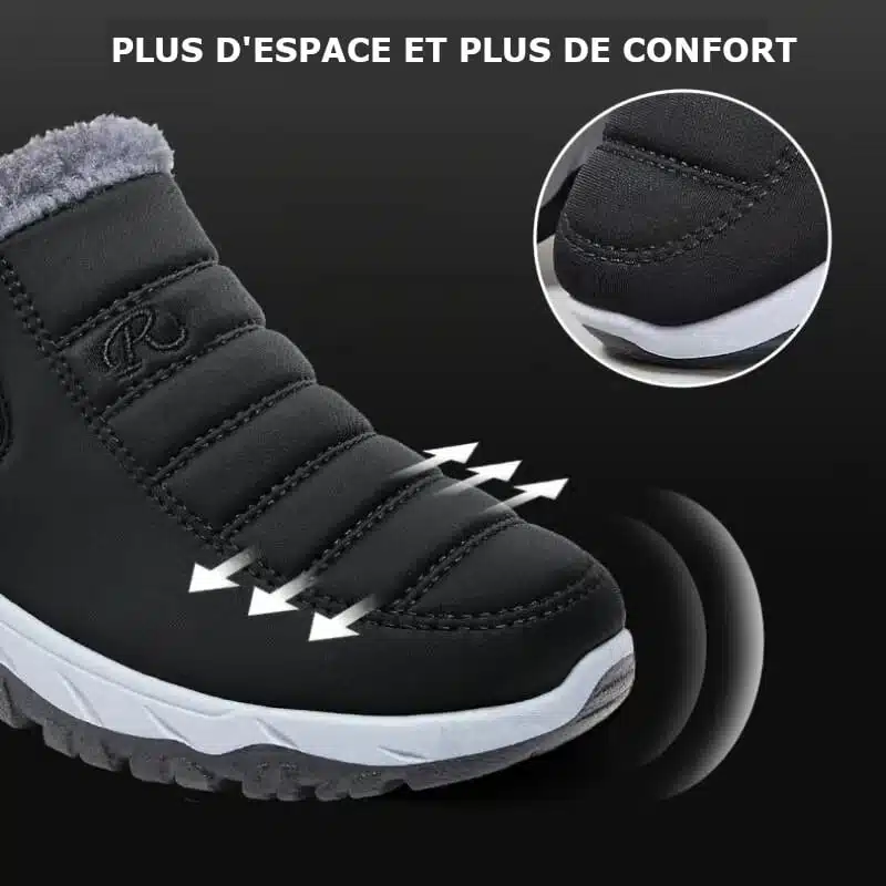 Bottines Neige d'Hiver imperméables avec fourrure chaude