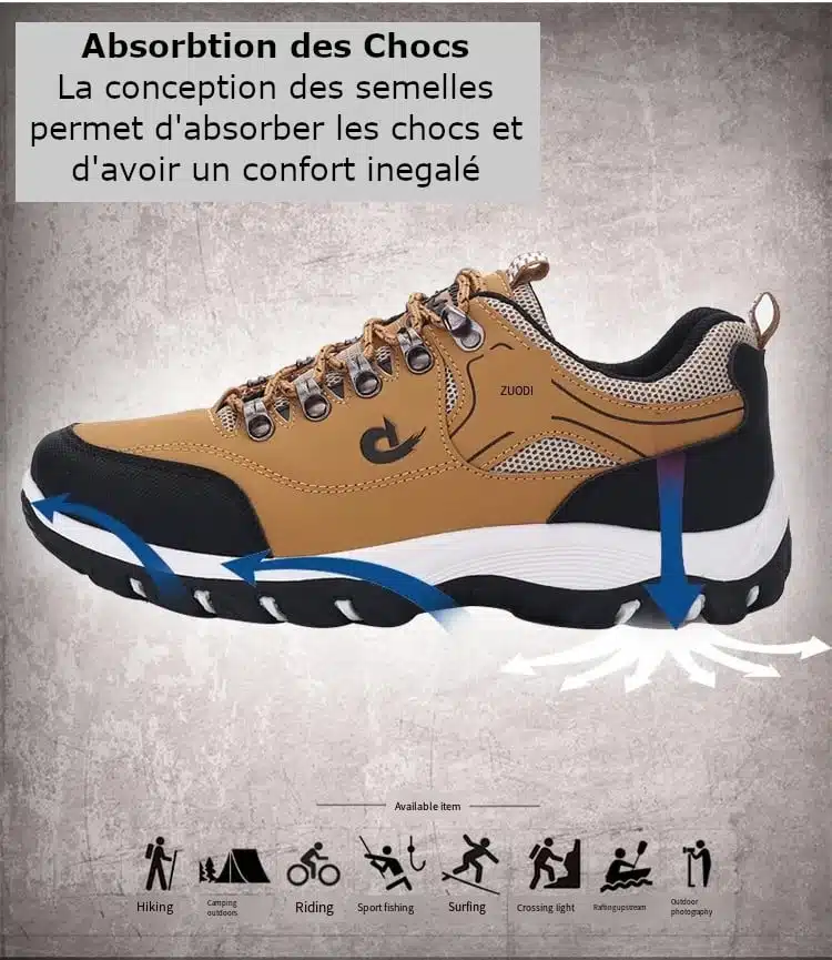 Chaussures de Marche Antidérapantes pour Hommes