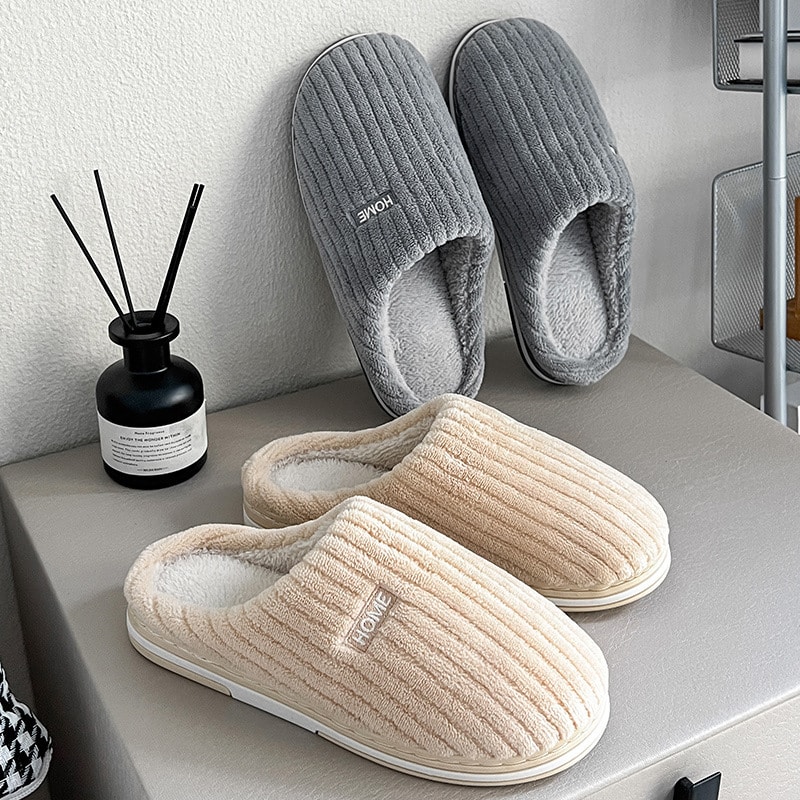 Chaussons Hiver Huggie Antidérapants - Unisexe, Doublure Polaire - Pour Maison Et Extérieur