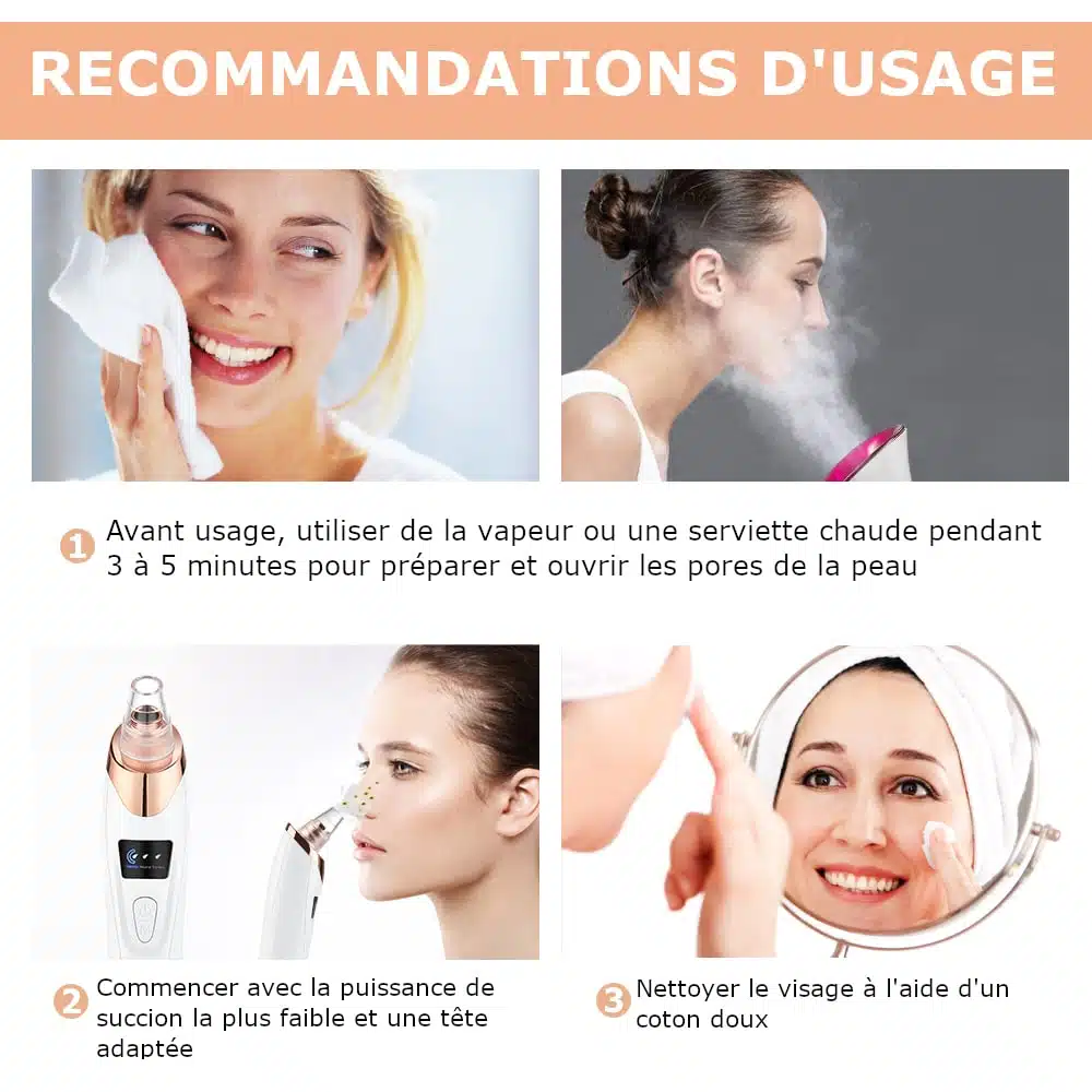 Aspirateur à Points Noirs | Nettoyeur de pores FaceCare