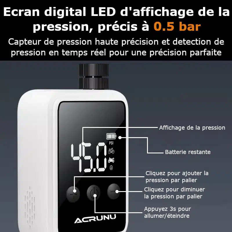 Mini Pompe à vélo électrique