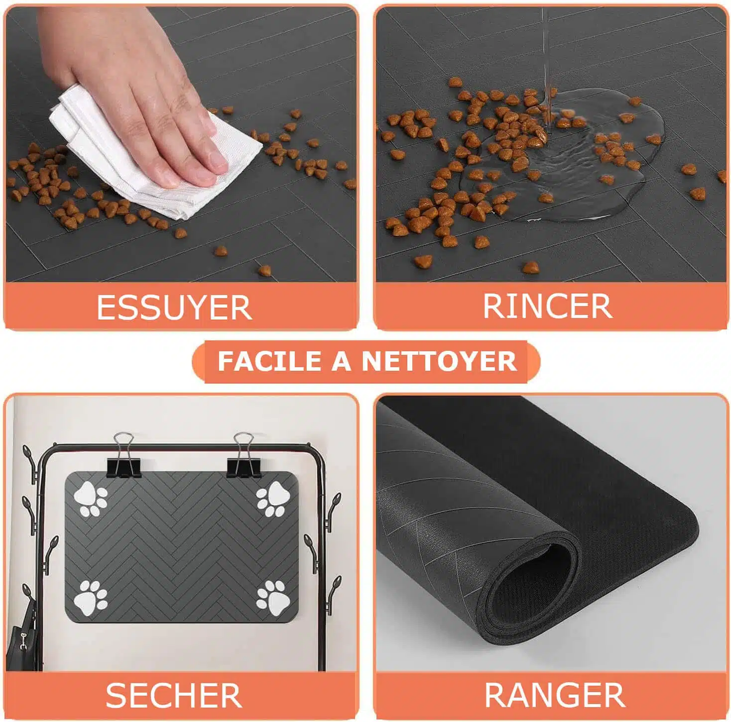 Tapis Alimentation Animaux Absorbant