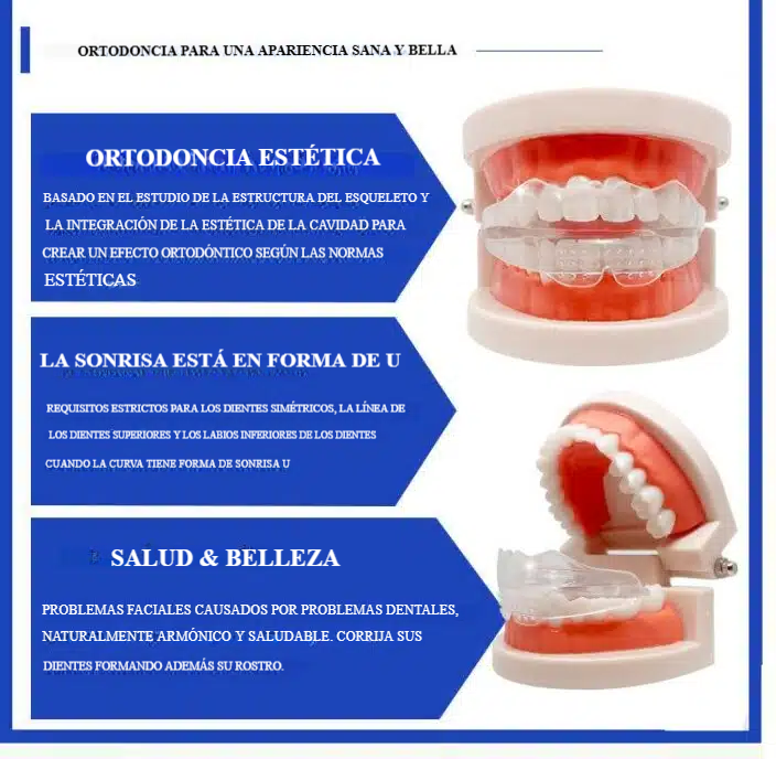 Bandeja de realineación dental en 3 pasos