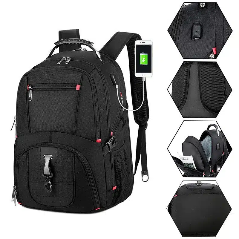 Sac à Dos PC Portables 17 Pouces de Voyage multifonctions