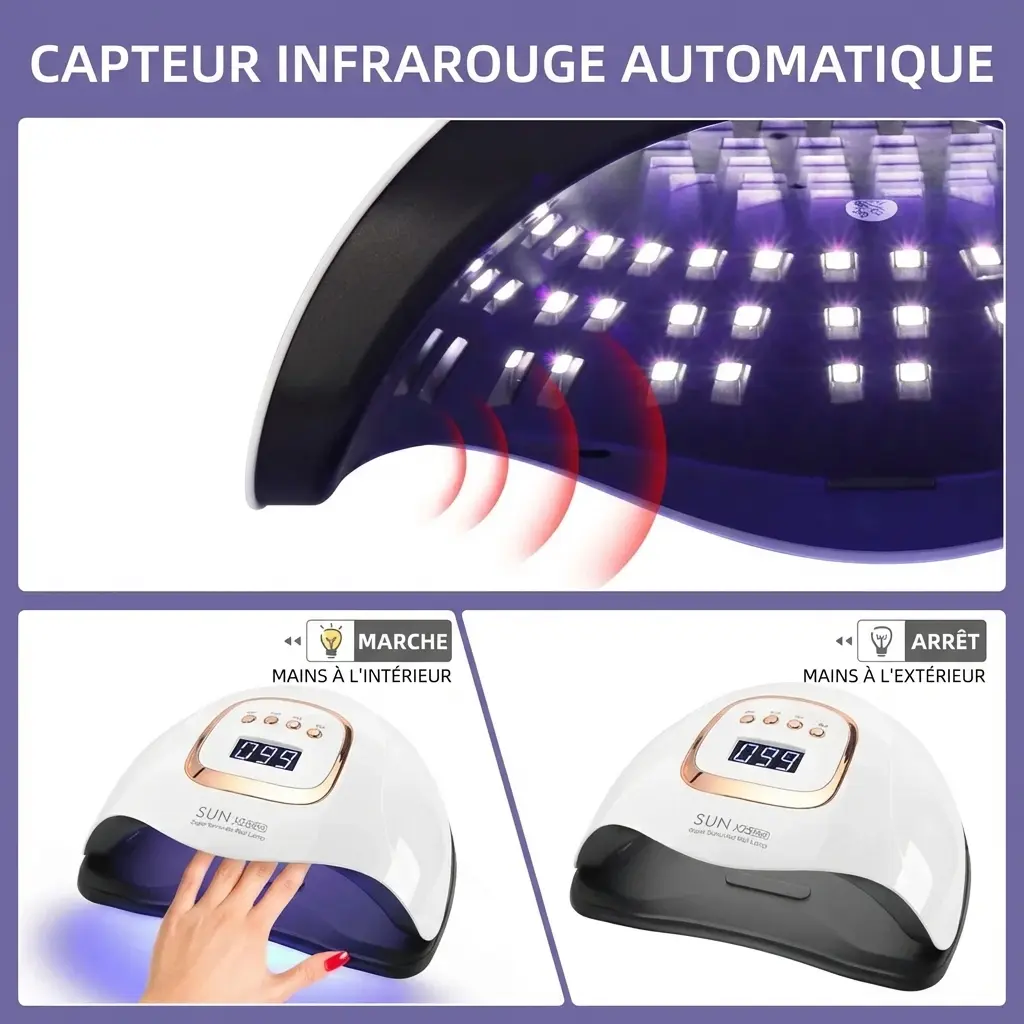 Lampe UV de séchage pour ongles professionnelle