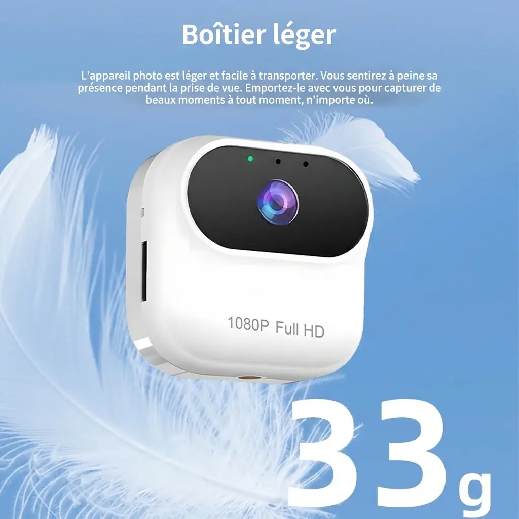 Mini Caméra de Sécurité Wifi HD intelligente