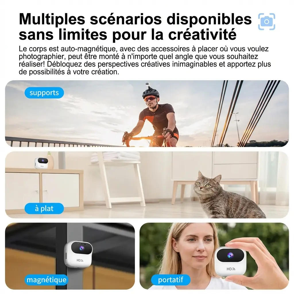 Mini Caméra de Sécurité Wifi HD intelligente
