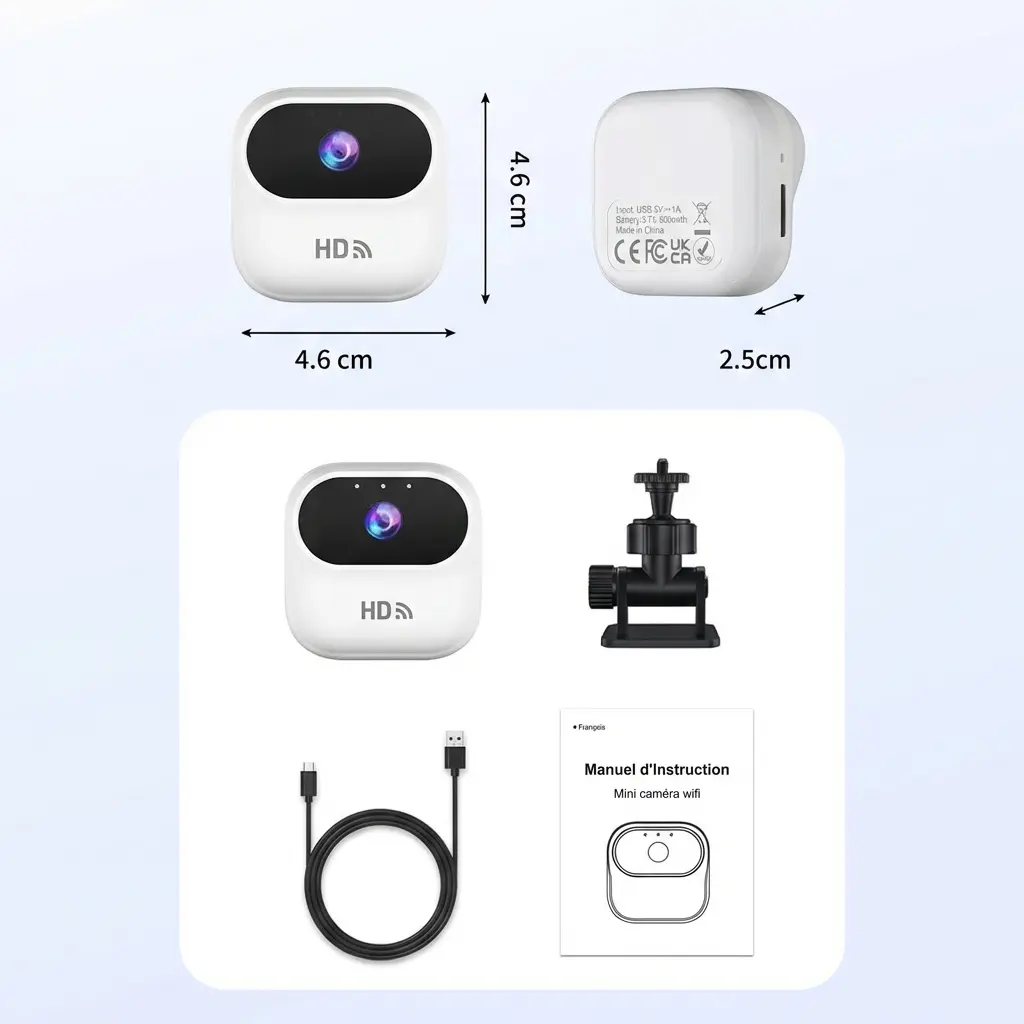 Mini Caméra de Sécurité Wifi HD intelligente