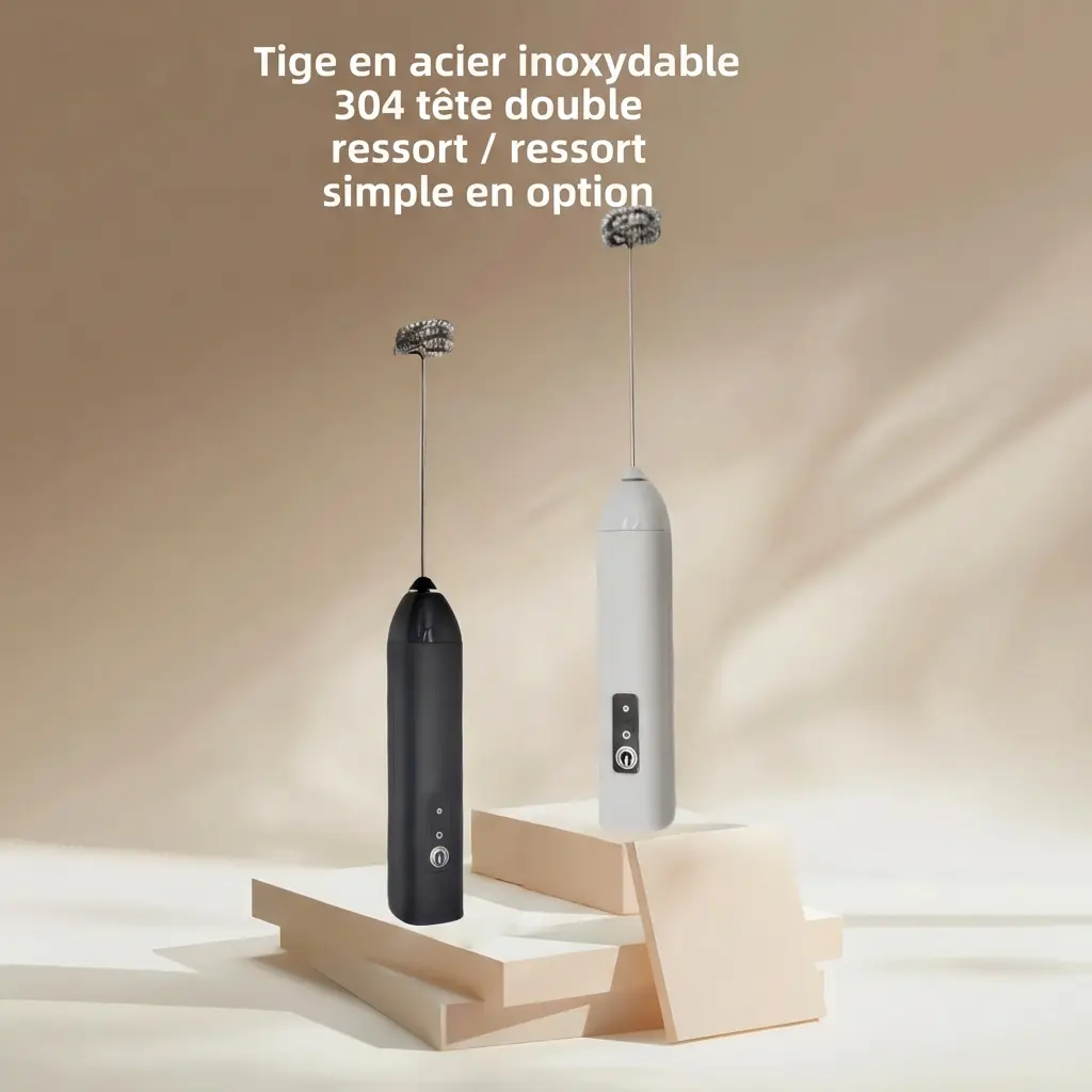 Espumador de leche eléctrico inalámbrico recargable por USB