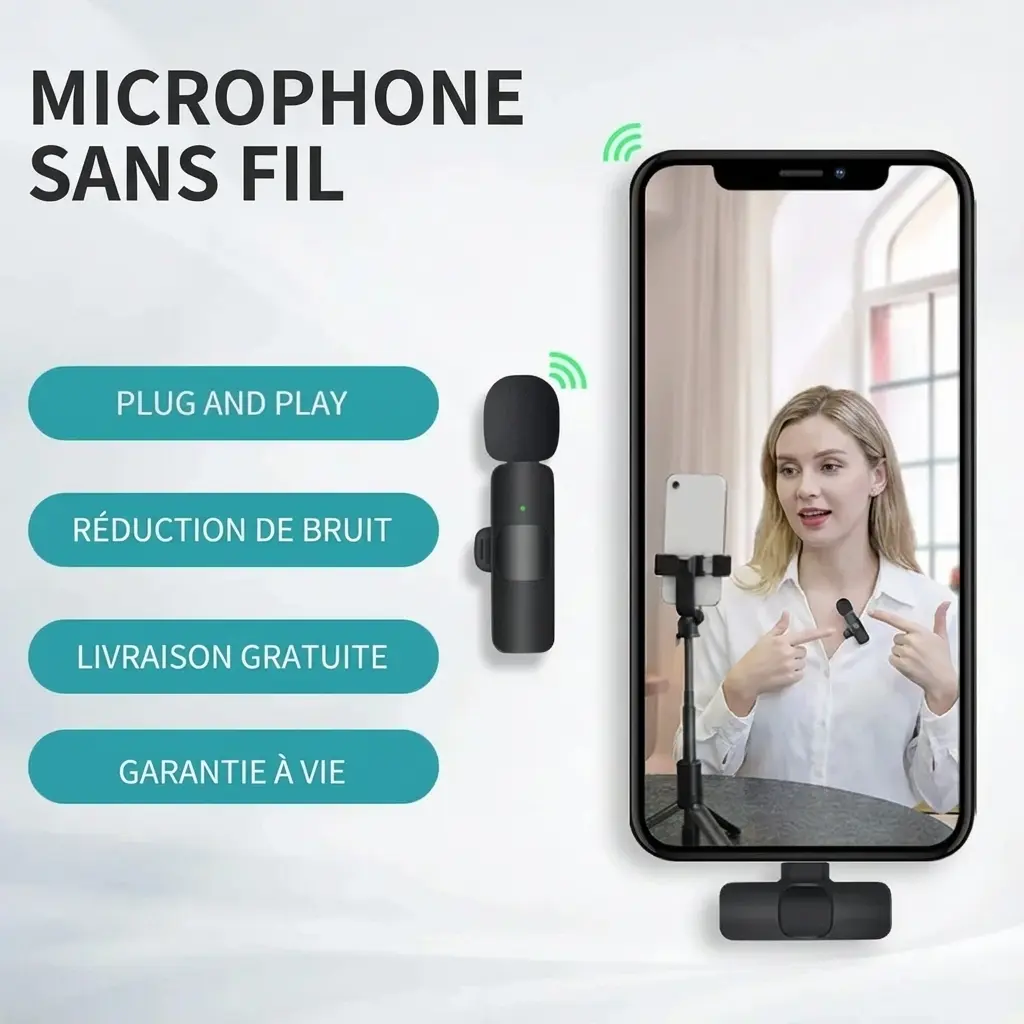 Microphone Lavalier Cravate USB-C