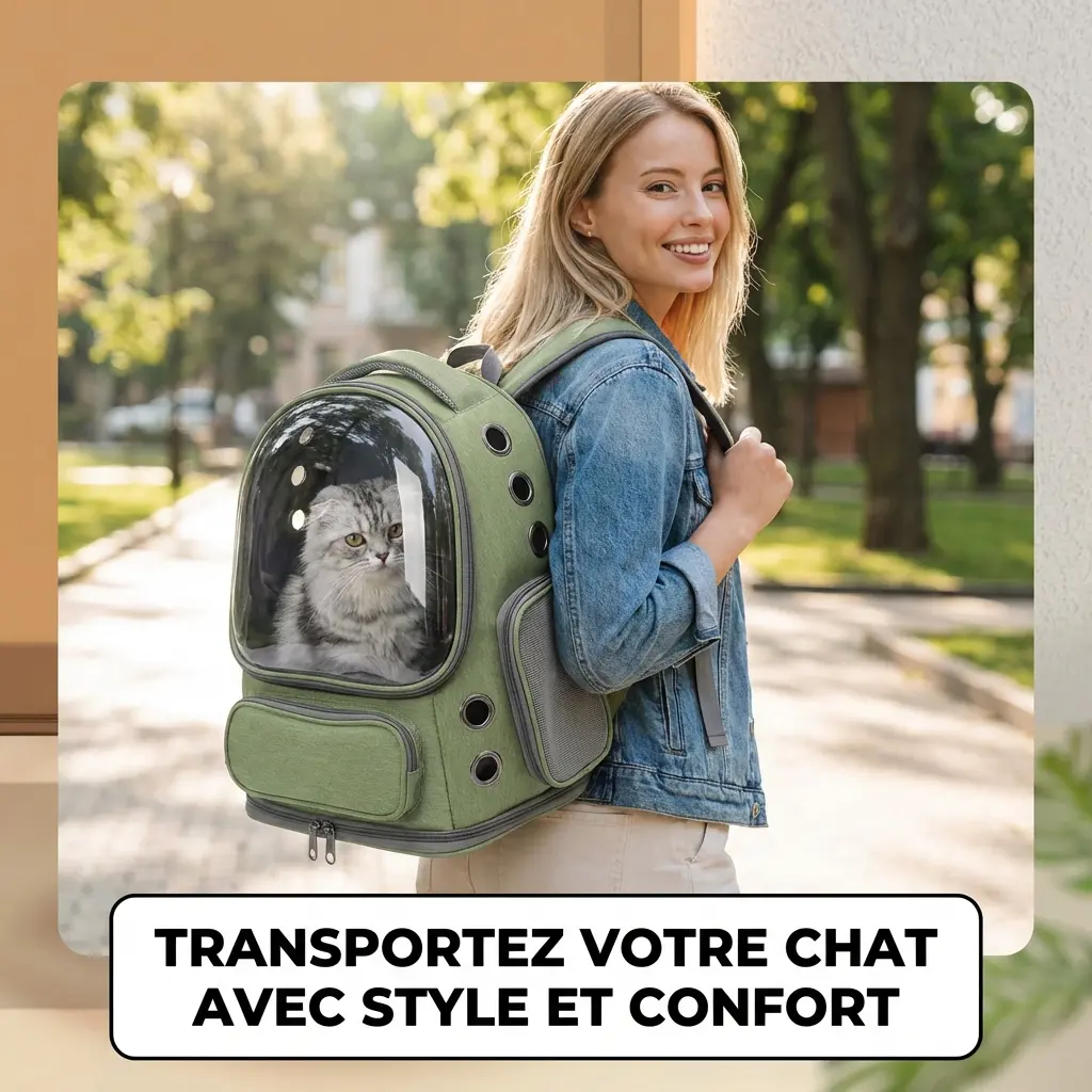 Sac de Transport pour animaux de compagnie respirant - Bulle Transparente