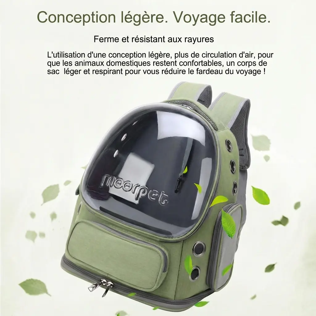 Sac de Transport pour animaux de compagnie respirant - Bulle Transparente