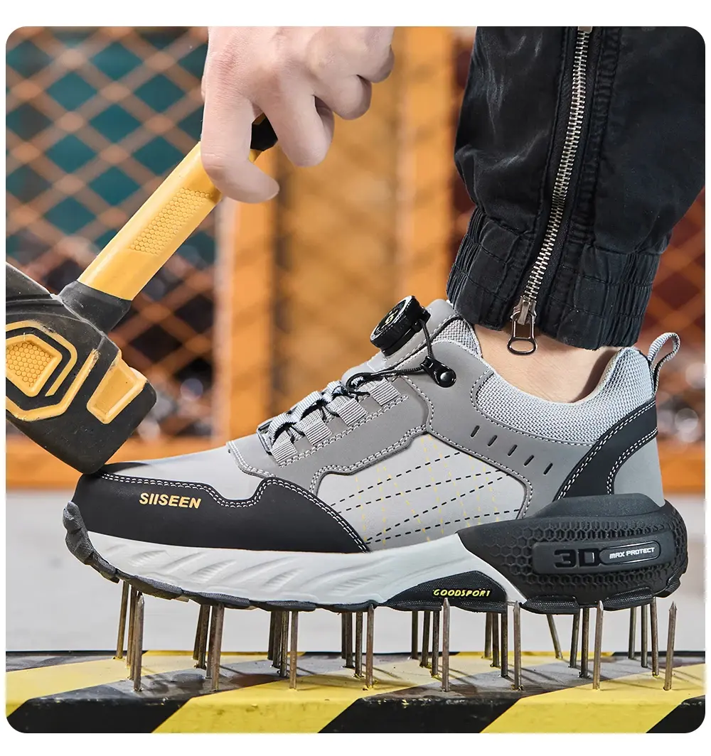 Chaussures de sécurité avec laçage automatique kevlar