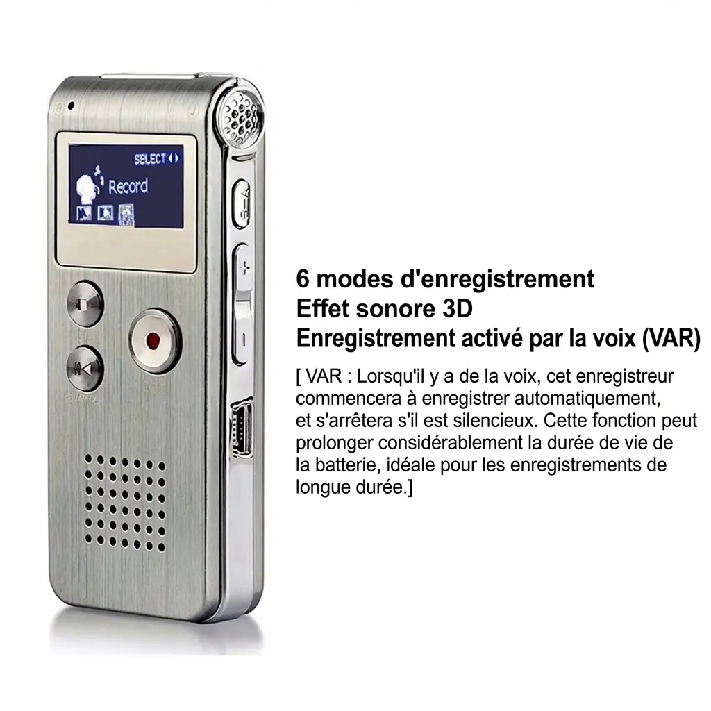 Enregistreur numérique dictaphone MP3 32Gb