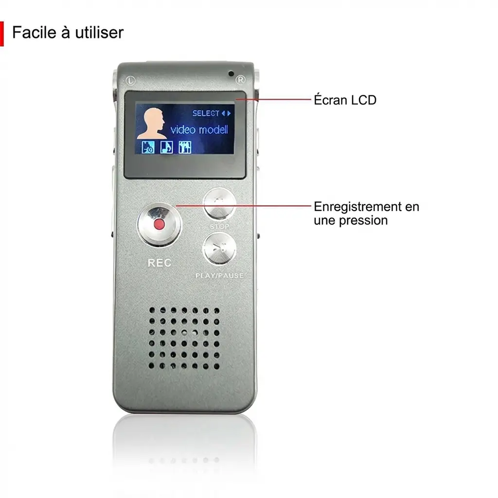 Enregistreur numérique dictaphone MP3 32Gb