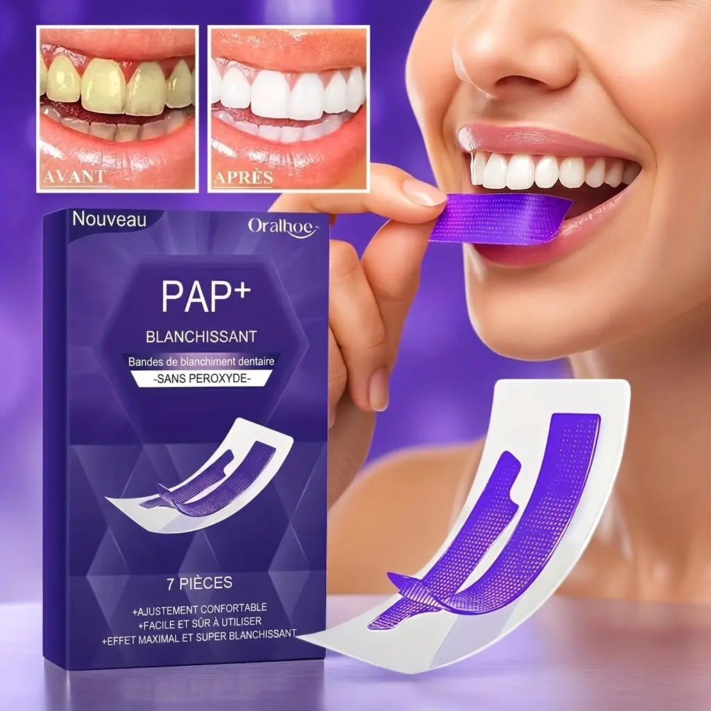 Bandes Blanchissantes pour les dents