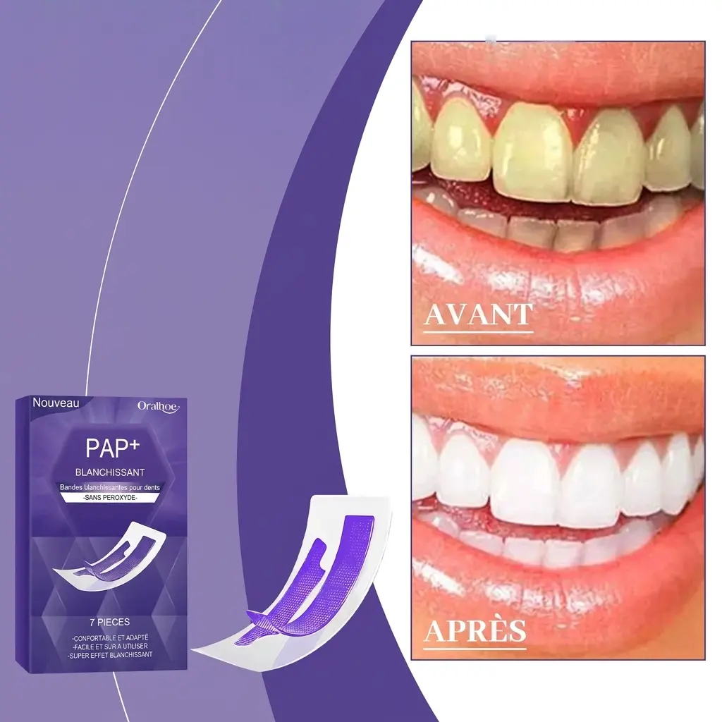 Bandes Blanchissantes pour les dents