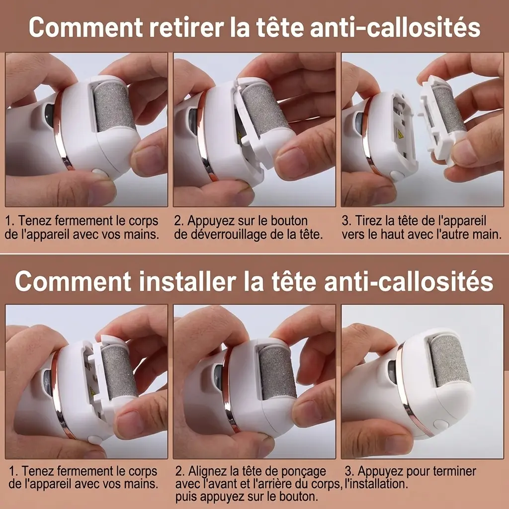 Kit de pédicure professionnel soins des pieds rechargeable USB