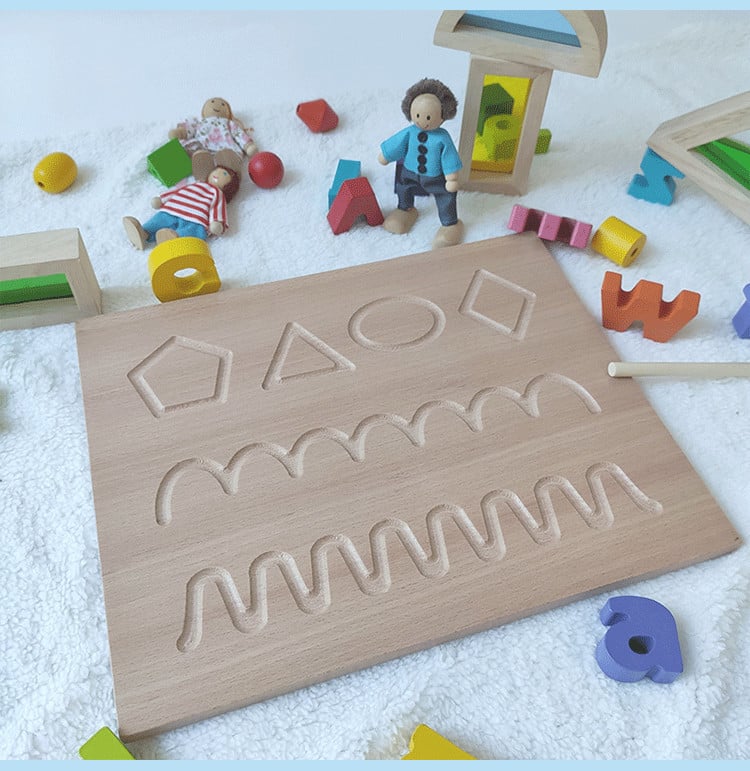 Tablette Montessori En Bois Avec Sable Pour Apprendre Lettres Et Chiffres – Jeu Sensoriel, Motricité Fine, Cadeau éducatif Dès 3 Ans