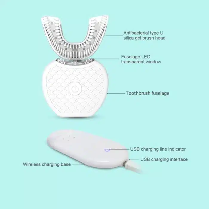 Brosse à Dents Sonique Lumière Bleue Type U – Image 6