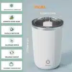 Tasse à mélangeur automatique à rotation magnétique 350 Ml – Image 8