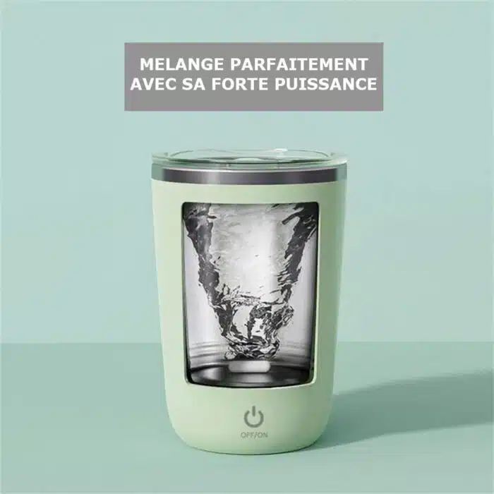 Tasse à mélangeur automatique à rotation magnétique 350 Ml – Image 16