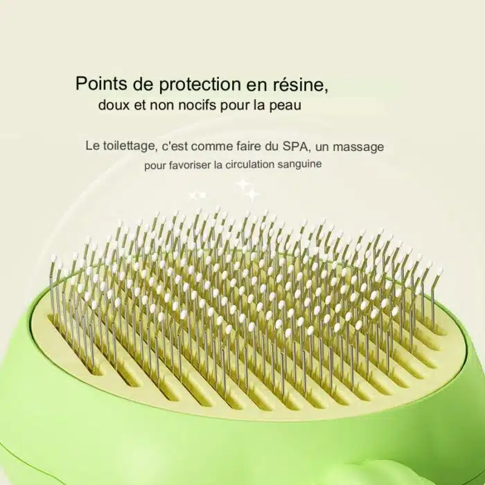 Brosse pour animaux auto nettoyante