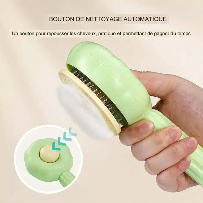 Brosse pour animaux auto nettoyante