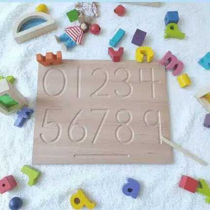 Tablette d'apprentissage des chiffres pour enfant Montessori