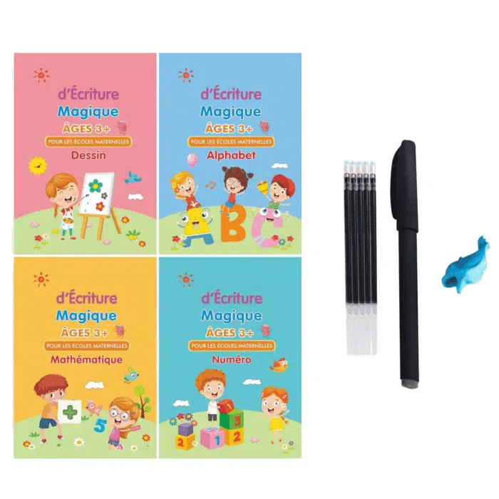 Cahier magique d'apprentissage d'écriture pour enfant