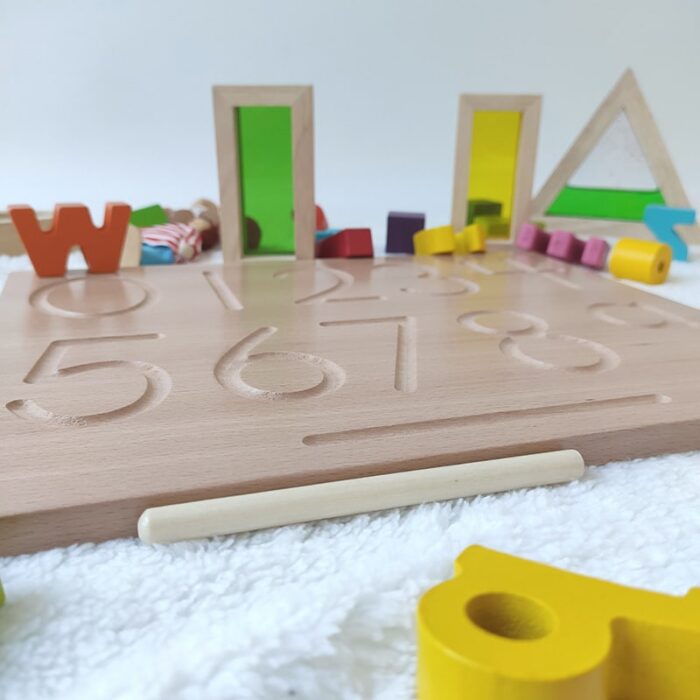Tablette d'apprentissage des chiffres pour enfant Montessori