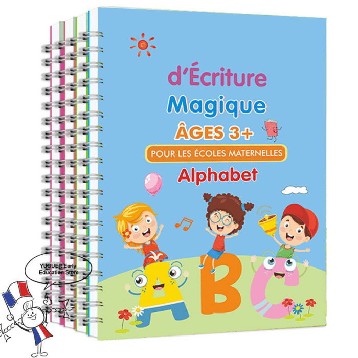 Cahier magique d'apprentissage d'écriture pour enfant 