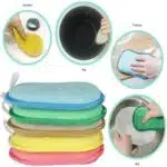 Eponge magique microfibres double action