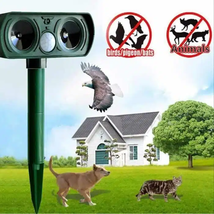 Répulsif à ultrasons solaire dissuasif animaux