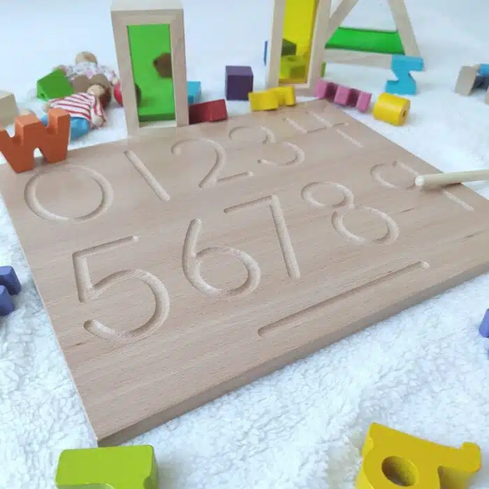 Tablette d'apprentissage des chiffres pour enfant Montessori