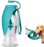 Gourde de voyage pour chiens avec bol anti fuites pliable grande capacité 800ml