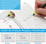 Cahier magique d'apprentissage d'écriture pour enfant