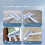 Brosse multifonction 4-en-1 pour poils d'animaux et vitres