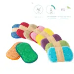 Eponge magique microfibres double action