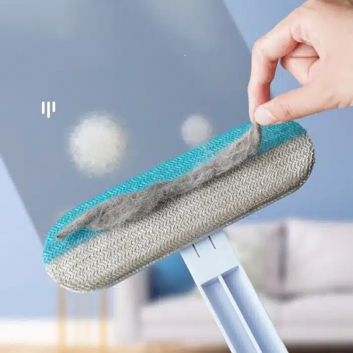 Brosse multifonction 4-en-1 pour poils d'animaux et vitres