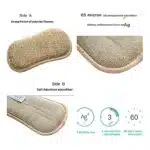 Eponge magique microfibres double action