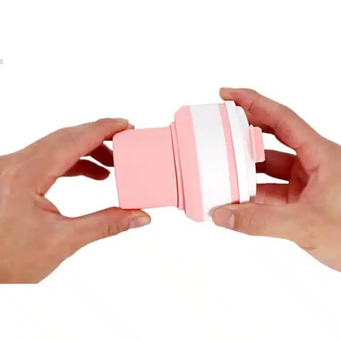 Tasse pliable silicone portable étanche de voyage avec couvercle – Image 7