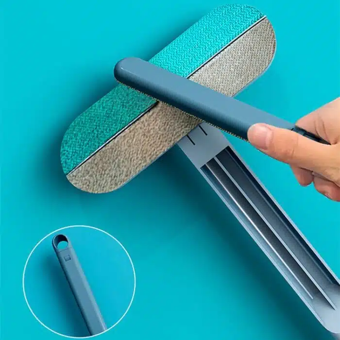 Brosse multifonction 4-en-1 pour poils d'animaux et vitres