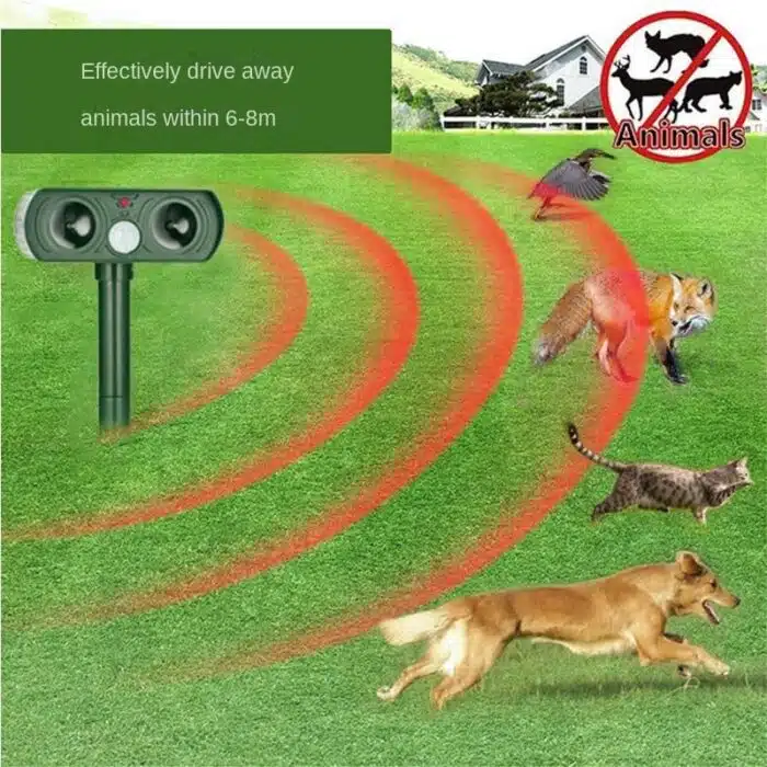 Répulsif à ultrasons solaire dissuasif animaux – Image 13