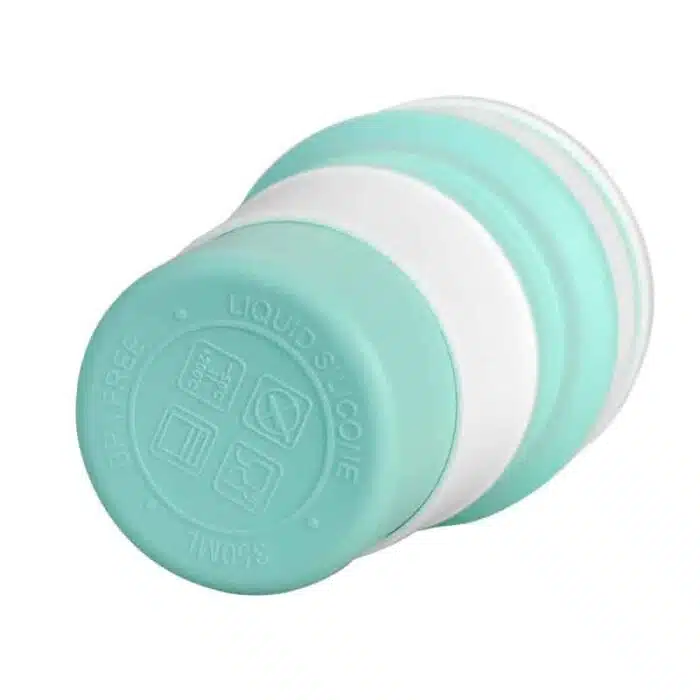Tasse pliable silicone portable étanche de voyage avec couvercle – Image 11
